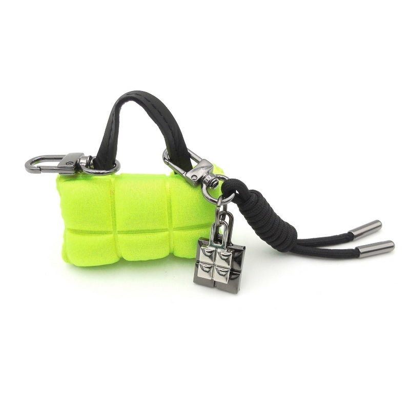 Bag Charms - Cube LUCIDO Giallo Fluo