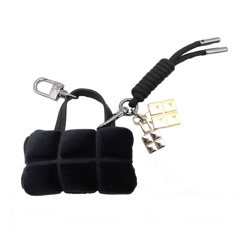 Bag Charms - Cube VELLUTO Nero