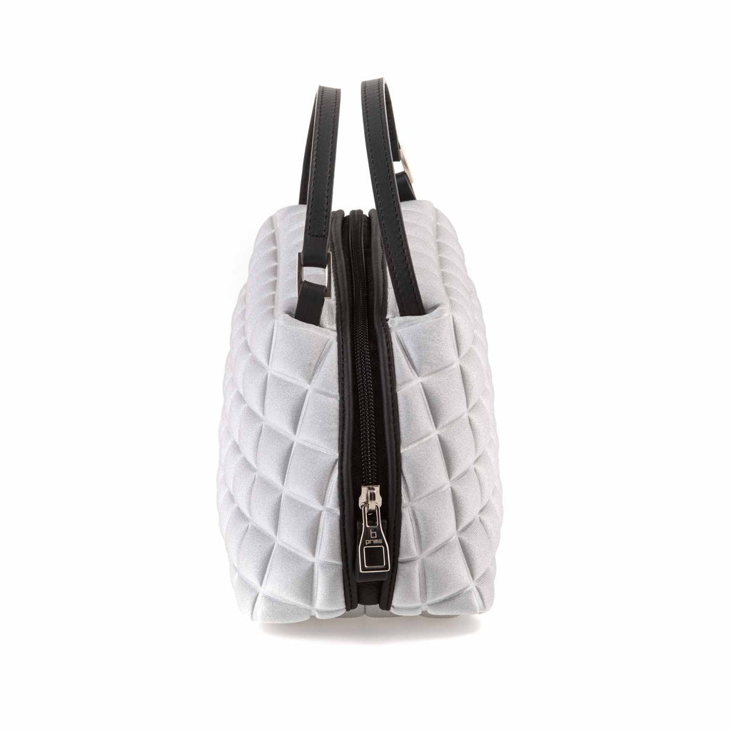 BPrime-Copenaghen-borsa-donna-tessuto-3D-Cube-ARGENTO-3