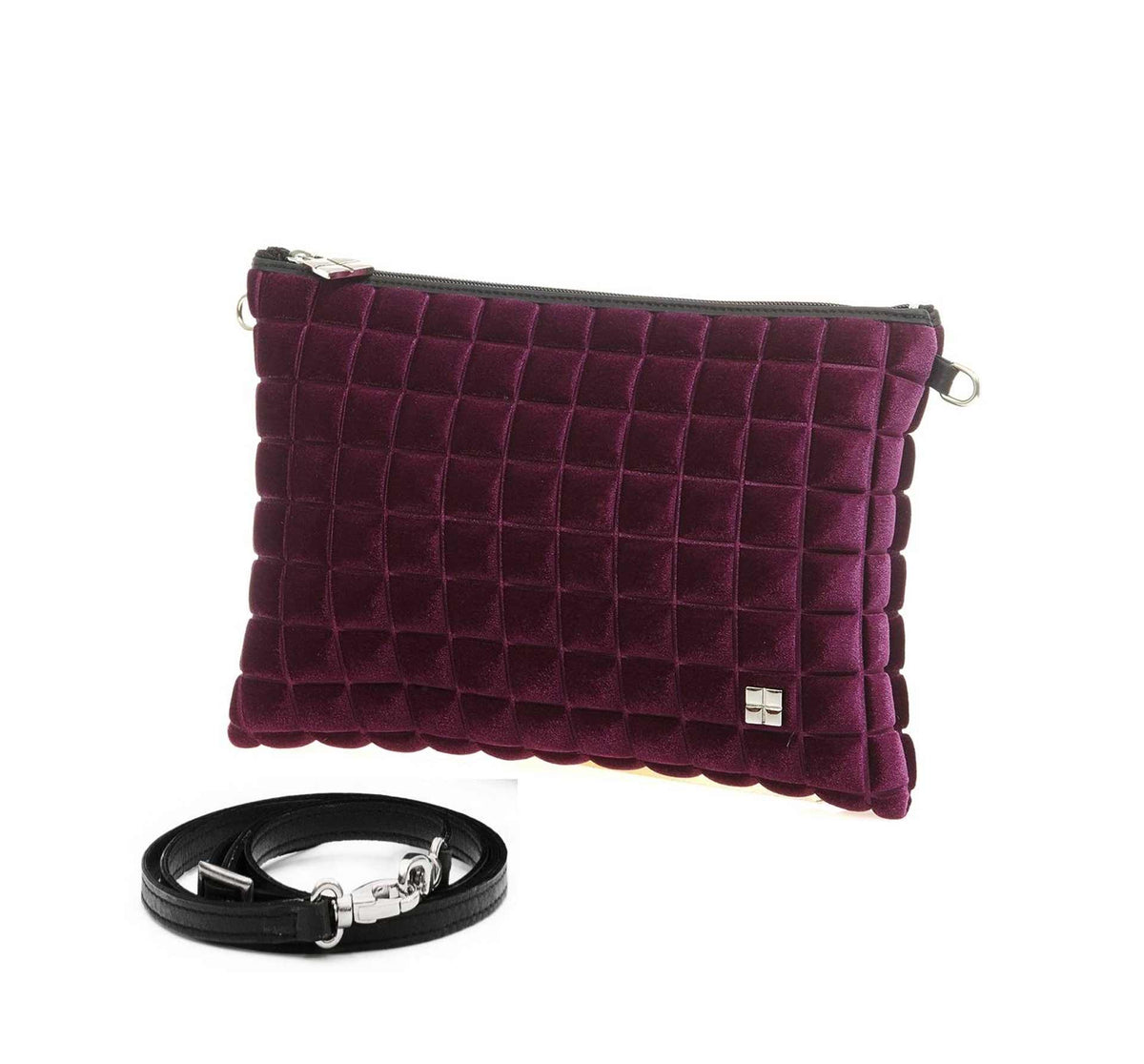 BPrime-Lisbona-borsa-donna-tessuto-3D-Cube-Tessuto-VELLUTO-Cube-CENTURY