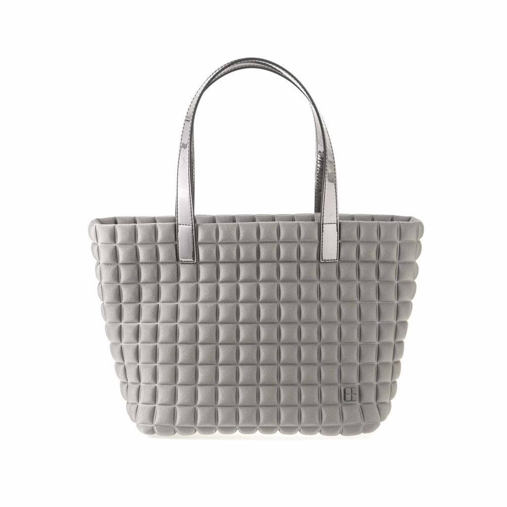 Bprime-Milano-Lami-borsa-shopping-donna-small-Tessuto-CUBE-PLUTONE-1