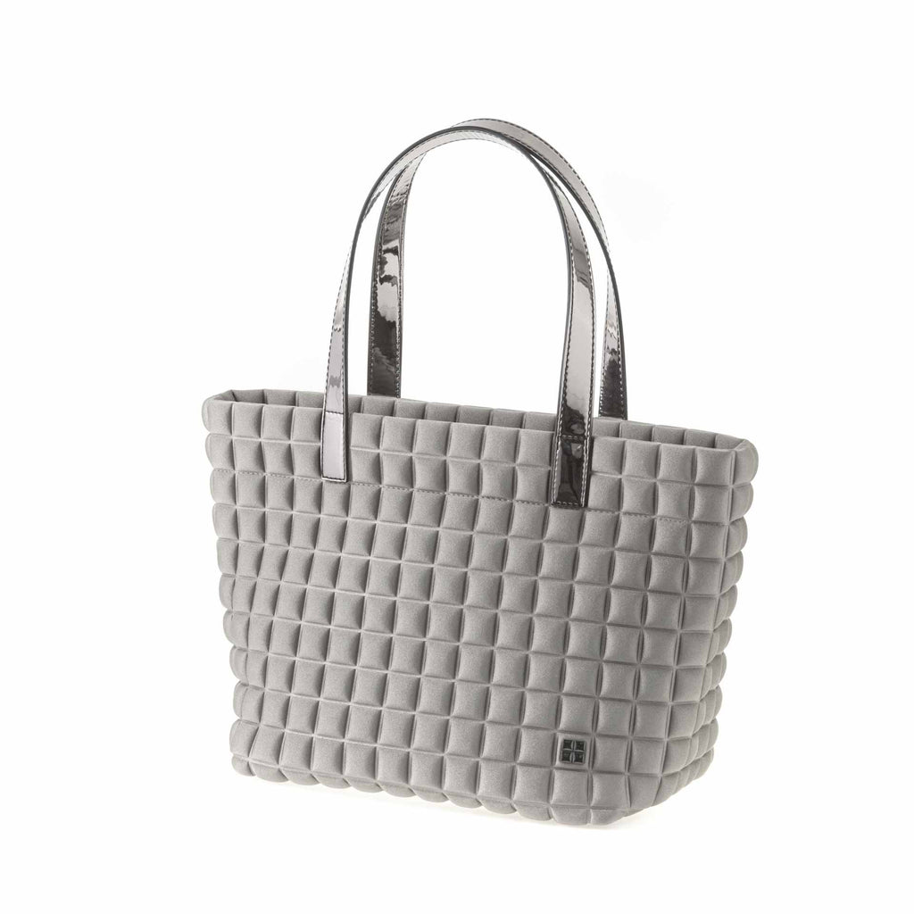 Bprime-Milano-Lami-borsa-shopping-donna-small-Tessuto-CUBE-PLUTONE-4