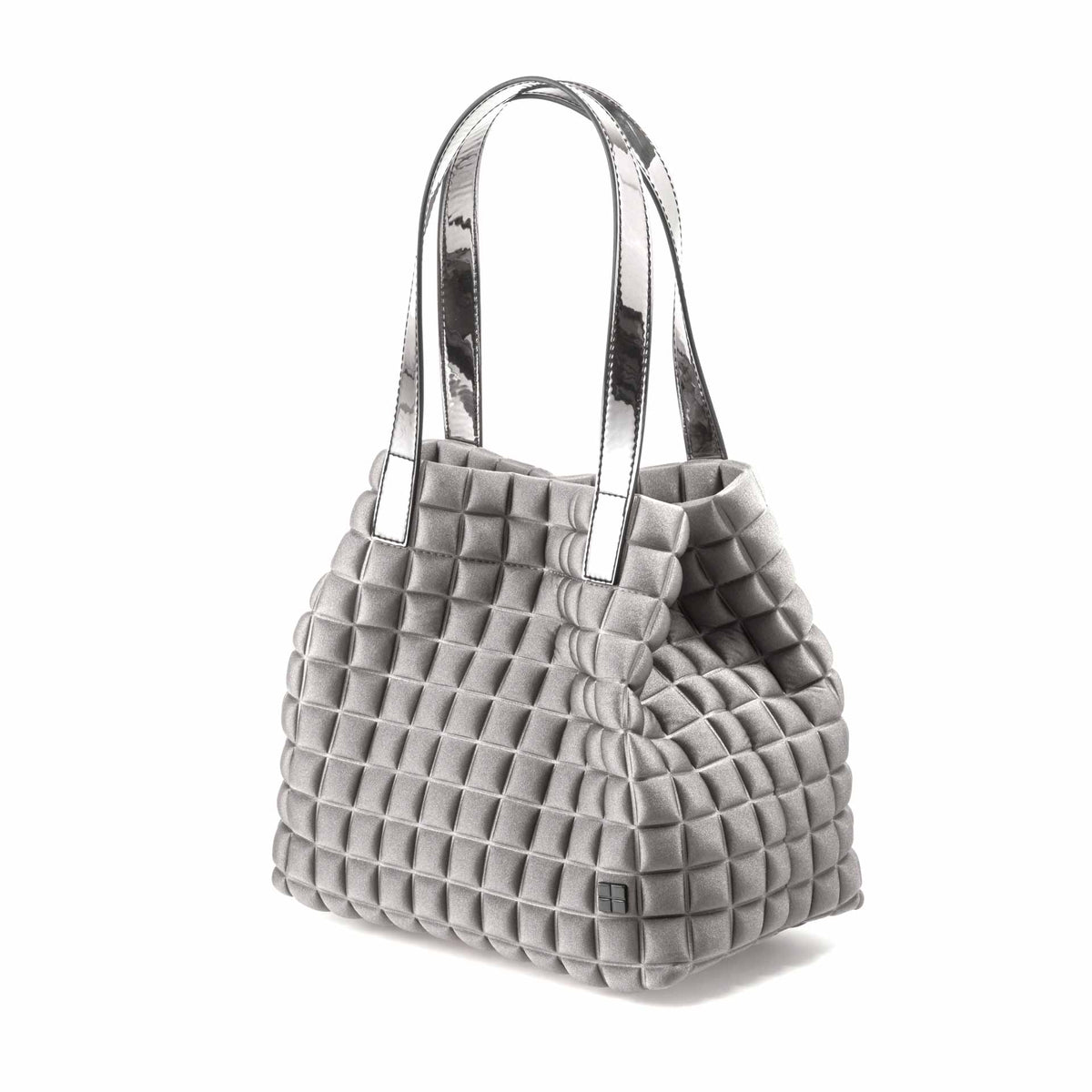 Bprime-Milano-Lami-borsa-shopping-donna-small-Tessuto-CUBE-PLUTONE-5