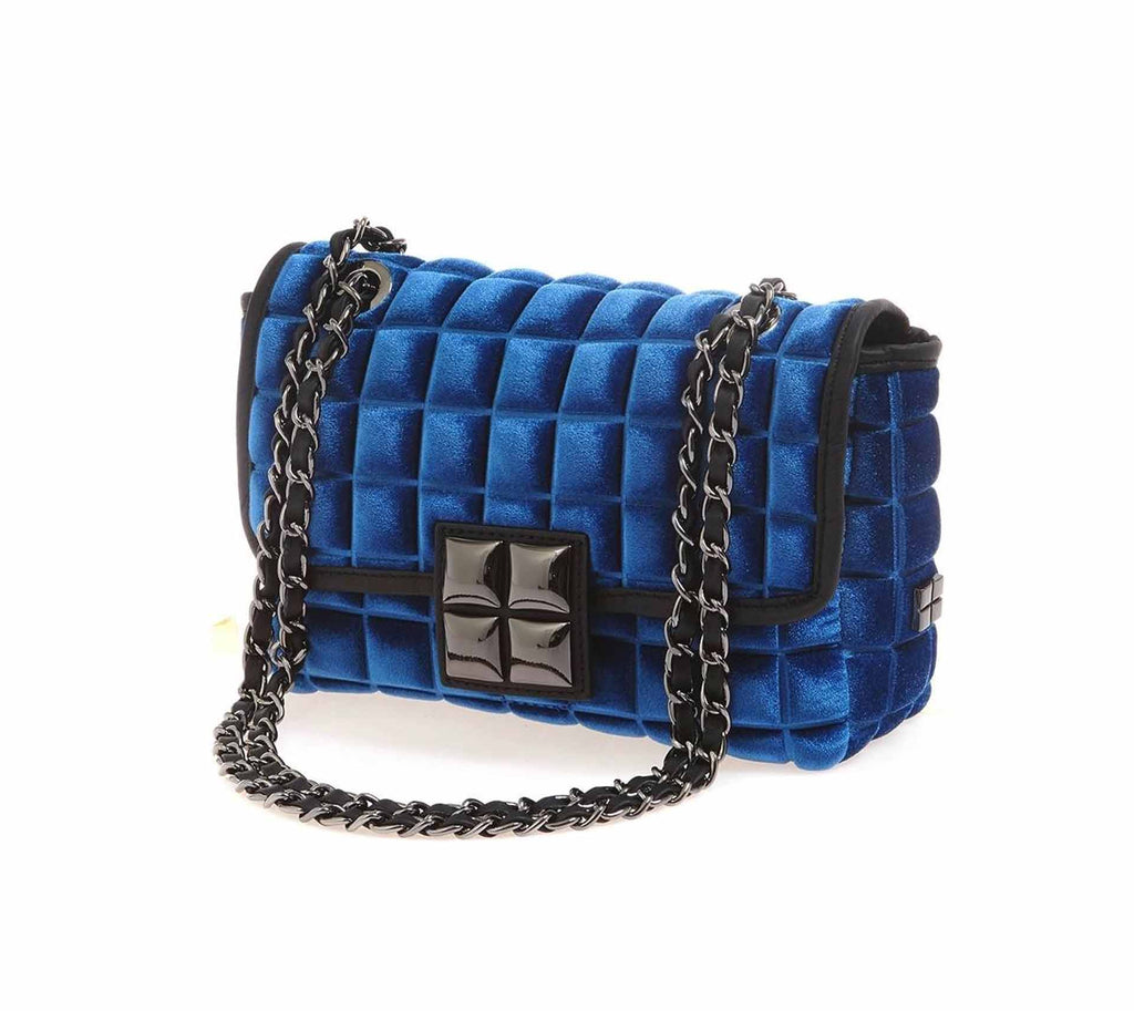Bprime-Parigi-small-borsa-donna-tessuto-3D-VELLUTO-BROCCATO-2a
