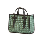 Bprime-Tokyo-medium-borsa-shopping-donna-tessuto-3D-CUBE-ARMY-2