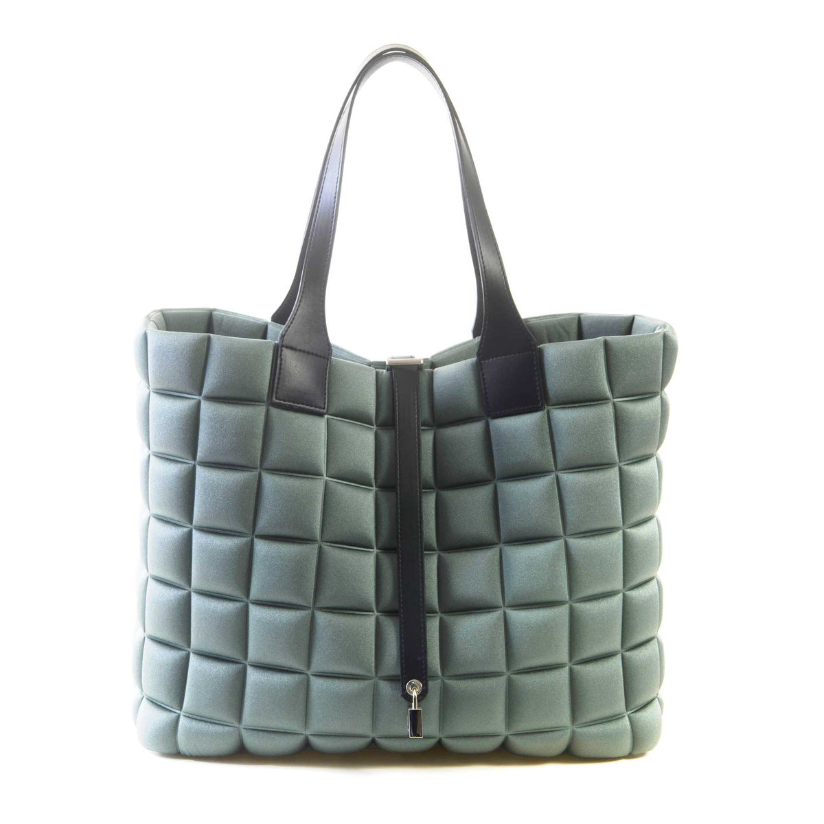 Bprime-bags-Miami-50-big-borsa-donna-tessuto-3d-cube-army_front