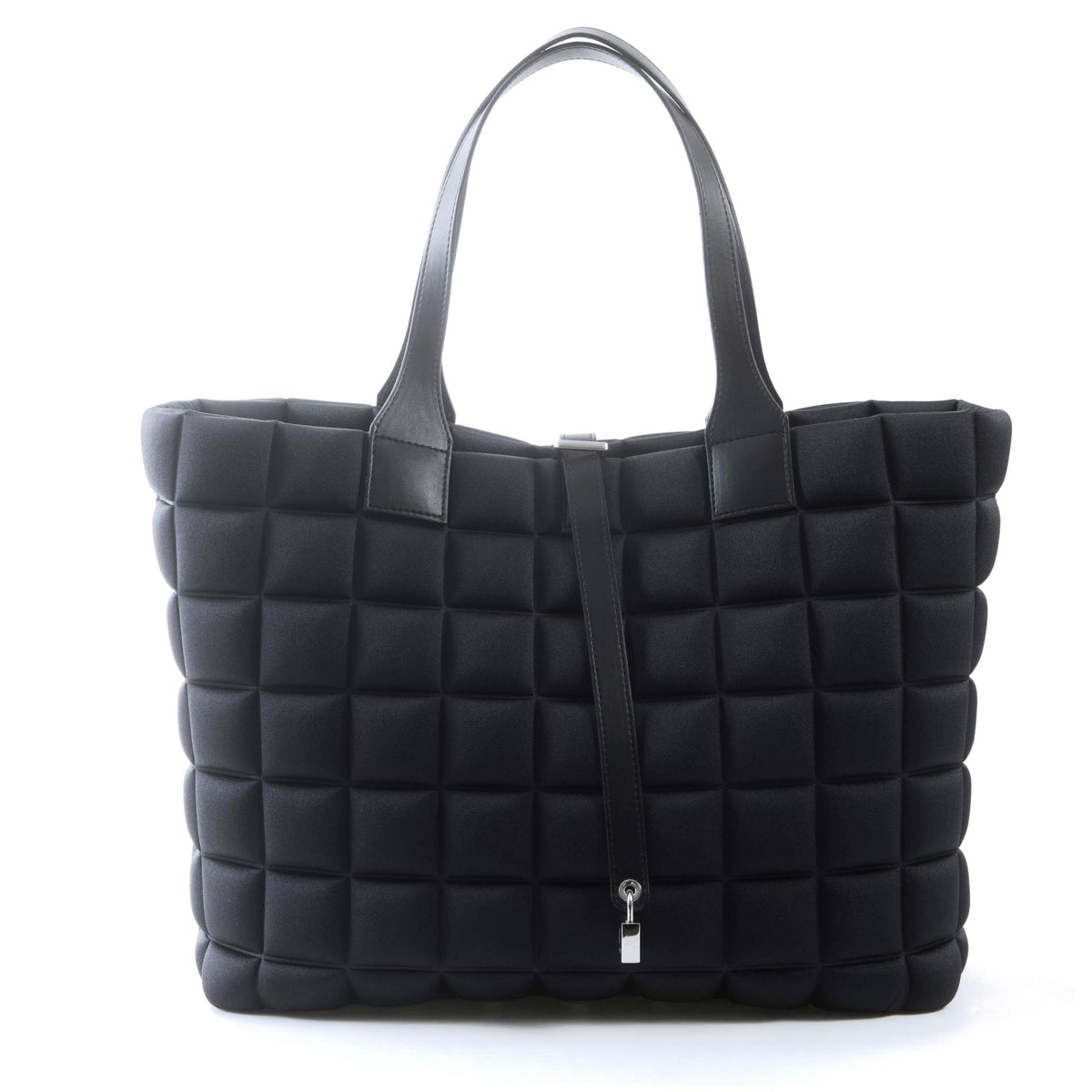 Bprime-bags-Miami-50-big-borsa-donna-tessuto-3d-cube-nero_front