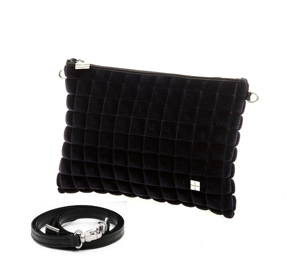 CLUTCH VELLUTO Cube NERO 2