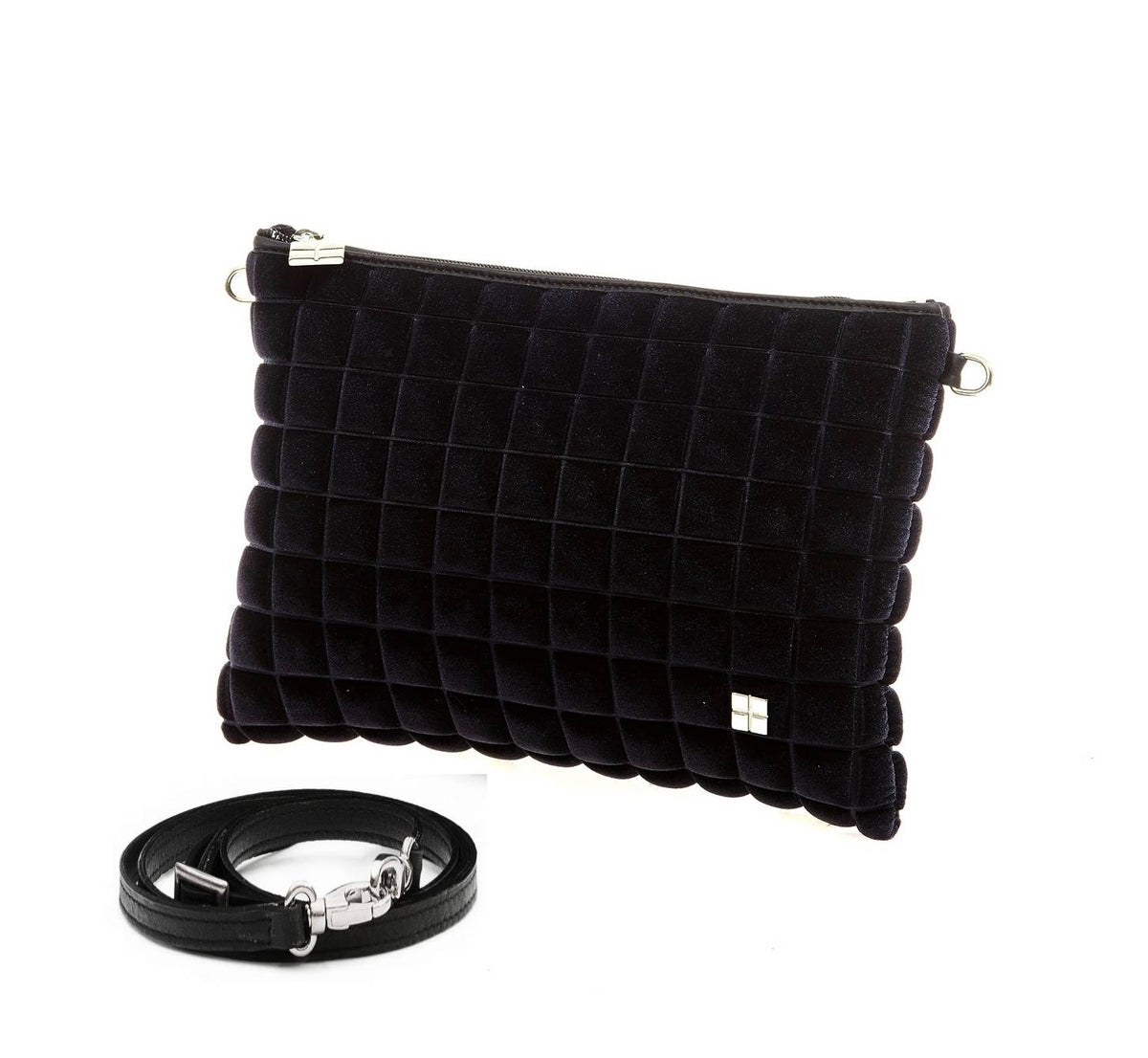 CLUTCH VELLUTO Cube NERO 2
