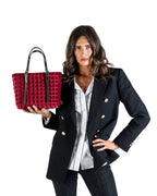 GINEVRA LAMI MINI VELLUTO MARSALA Indossato